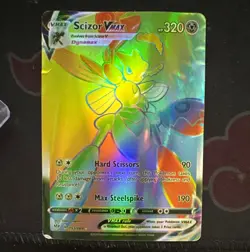 Pokemon TCG Scizor VMAX Secret Rare 193/189 Darkness Ablaze Holo DMG - Image 1
