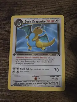 Pokemon Dark Dragonite 22/82 Team Rocket 1st edition Non-Holo - Image 1