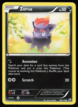 Zorua 89 113 C Legendary Treasures Pokemon Lightly Played - Image 1