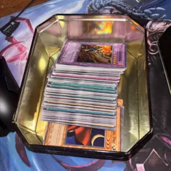 Yu Gi Oh 1996 Collectible Tin Gold Trading Card Game Bulk Lot With Tin - Image 2