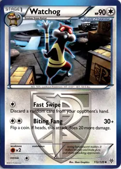 Watchog (Team Plasma) (112) 112/135 Plasma Storm Pokemon Card TCG - Image 1