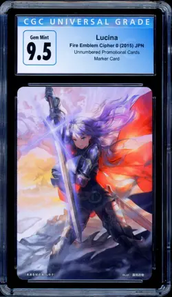 CGC 9.5 Lucina Marker - Fire Emblem 0 Cipher Card - CM91 Players Box Promo JPN - Image 1