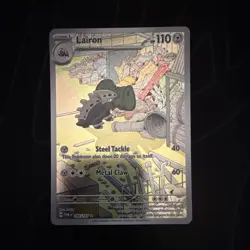 Pokemon TCG Twilight Masquerade Lairon Special Illustration Rare Card 184/167 - Image 1