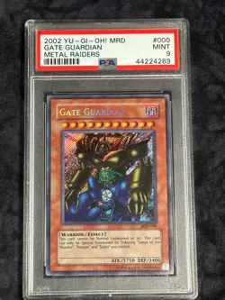 PSA 9 MINT 2010 Reprint Gate Guardian MRD-000 Secret Rare *4269 Yugioh - Image 1