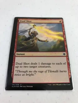 Magic The Gathering MTG Ixalan Dual Shot Foil Miscut Error Card - Image 1