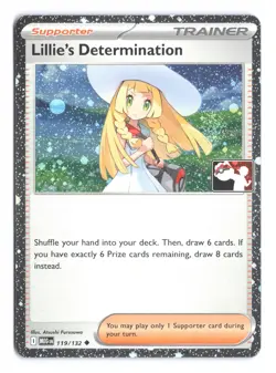 Pokemon Lillie's Determination Mega Evolution 119/132 Prize Pack Series 9 Holo - Image 1