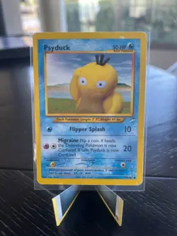 Psyduck 79/105 Common Vintage WOTC Neo Destiny Pokemon Card DMG Heavy Wear - Image 1
