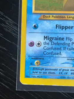 Psyduck 79/105 Common Vintage WOTC Neo Destiny Pokemon Card DMG Heavy Wear - Image 3