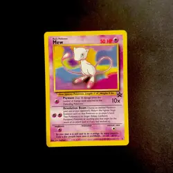 Pokemon TCG Mew Black Star Promo Non-Holo Card 1999 Vintage WOTC Original 151 🧚 - Image 1