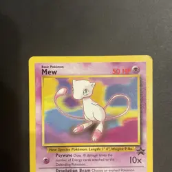 Pokemon TCG Mew Black Star Promo Non-Holo Card 1999 Vintage WOTC Original 151 🧚 - Image 2