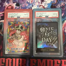 2025 One Piece Day 25 Monkey D Luffy Don Card PSA 10 Sequential Set Japan - Image 1