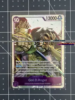 Gol. D. Roger (SR) OP13-064 One Piece Card Carrying On His Will English - Image 1