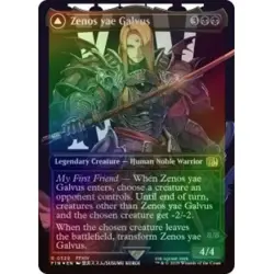 FOIL ZENOS YAE GALVUS (BORDERLESS) (SURGE FOIL) Final Fantasy FIN Magic MTG CARD - Image 1