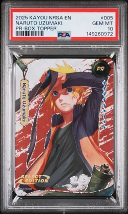 PSA 10 Naruto Uzumaki - PR - Naruto Kayou English Series 2 - Promo Card - Image 1