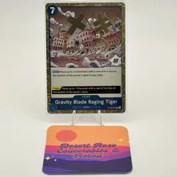 One Piece Card Game Gravity Blade Raging Tiger OP06-058 Wings of the Captain - Image 1
