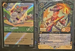 Buzz Lightyear - Space Ranger + Woody Jungle - Disney Lorcana Promo Cards (DLPC) - Image 1