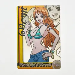 S7453 Nami 021 Japanese One Piece Morinaga Wafer Clear Card YJ13 - Image 1