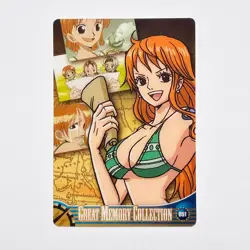 S7682 Nami 051 Japanese One Piece Morinaga Wafer Clear Card YJ22 - Image 1
