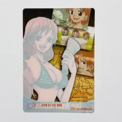 S7682 Nami 051 Japanese One Piece Morinaga Wafer Clear Card YJ22 - Image 2