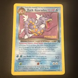 🌊 Dark Gyarados 8/82 - Team Rocket PRERELEASE Promo - WOTC Holo Pokemon Card - Image 1