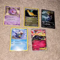 Pokemon TCG 5-Card Lot Gengar Dragonite Oshawott Xerneas-EX WC 2019 Holo - Image 3
