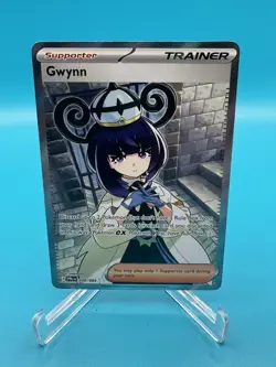 Gwynn Pokemon Pitch Black Full Art Trainer Card 109/084 Pre-release In Hand - Image 1