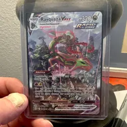 Pokemon TCG Rayquaza VMAX Evolving Skies Holo Ultra Rare Card. - Image 3