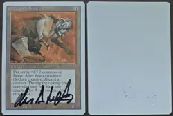 Signed 1994 Artist Proof MtG Magic Drew Tucker _ Revised _ CLOCKWORK BEAST _ - Image 1