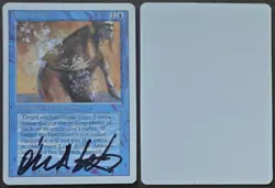 Signed 1994 Artist Proof MtG Magic Drew Tucker _ Revised _ POWER LEAK _1/100! - Image 1
