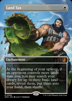 Land Tax : MTG / Wilds of Eldraine: Enchanting Tales / Borderless / NM - Image 1