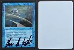 Signed 1994 Artist Proof MtG Magic Drew Tucker _ Fallen Empires _ HIGH TIDE _ - Image 1