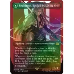 FOIL SEPHIROTH, FABLED SOLDIER (BORDERLESS) (SURGE FOIL) Final Fantasy FIN MTG - Image 1