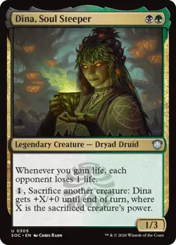 Dina, Soul Steeper - 305 - NM - Commander: Secrets of Strixhaven - Image 1