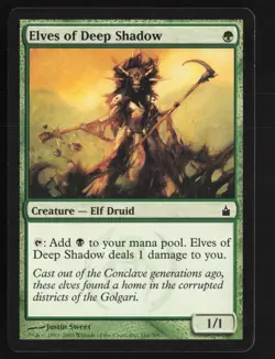 MTG Magic the Gathering 1x SP Elves of Deep Shadow - Ravnica FREE SHIPPING - Image 3