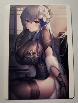 SEXY HEROINE WAIFU Illustrious AZUR LANE ACG PREMIUM TRIM HOLOFOIL CARD NM - Image 2