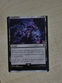 MTG Misprint Snuff Out Miscut Final Fantasy - Image 1