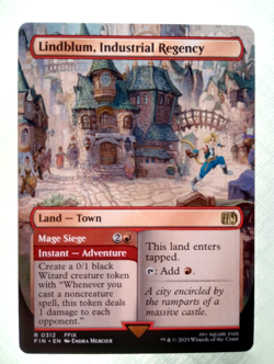 MTG - Lindblum, Industrial Regency (Borderless) NM Normal R FINAL FANTASY 312 - Image 1