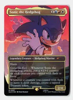 Sonic the Hedgehog (Rainbow Foil) 2087 Holo Secret Lair Drop Series MTG NM - Image 1