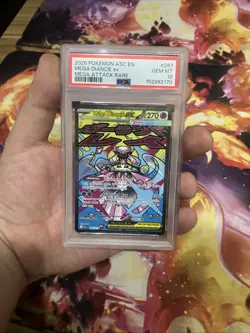 2026 POKEMON ASC EN-ASCENDED HEROES MEGA ATTACK RARE #267 MEGA DIANCIE EX PSA 10 - Image 1