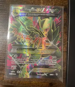 Pokemon M Sceptile EX 85/98 XY Ancient Origins Full Art Holo Japanese 220 HP - Image 1