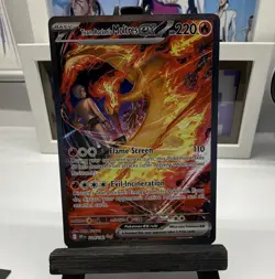 Pokemon TCG Team Rocket's Moltres ex 229/182 Sv10 Destined Rivals Holo Eng 220HP - Image 1