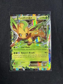 Pokemon Leafeon EX Holo Ultra Rare Card 10/83 XY Generations Near Mint - Image 1