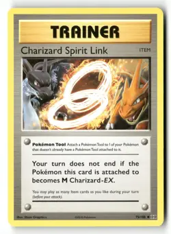 CHARIZARD SPIRIT LINK 75/108 UC EVOLUTIONS POKEMON NM/M - Image 1