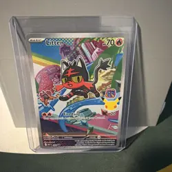 Litten 44 First Partner Illustration Rare Pokemon 30th Anniversary MEP 044 NM - Image 1