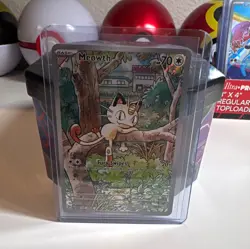 Meowth 106/094 Phantasmal Flames Shiny Rare Holo English - Image 1