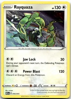 Rayquaza 014/015 Promo McDonald's Promos 2024 Pokemon Near Mint - Image 1