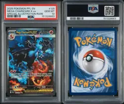 2025 Pokemon PFL En #125 Mega Charizard X Ex Special Illustration Rare PSA 10 - Image 3