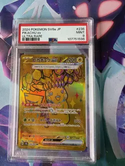2024 Pokemon SV8a JP Pikachu EX Ultra Rare 236/187 PSA 9 Mint - Image 2