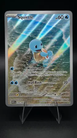 Squirtle 170/165 Illustration Rare 151 Pokemon Holo Near Mint - Image 1
