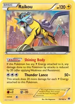Raikou (Cosmos Holo) 055/162 Promo Blister Exclusives Pokemon Lightly Played - Image 2